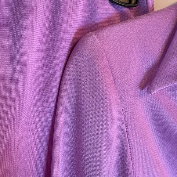 Y2K Vintage Lavender Bell Bottom Pantsuit – Manning Silver Disco Set XS/S - Picture 7 of 10